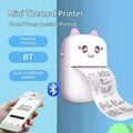 Portable Mini Thermal Printer Pocket Photo Printer Wireless Bluetooth w/ Paper Rolls