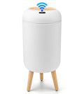 Motion Sensor Trash Can: Touchless, Automatic, Waterproof for Kitchen, Bathroom (White)