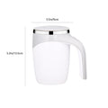 Electric Mixing Cup,Automatic Magnetic Stirring Coffee Mug, Rotating Home Office Travel Mixing Cup