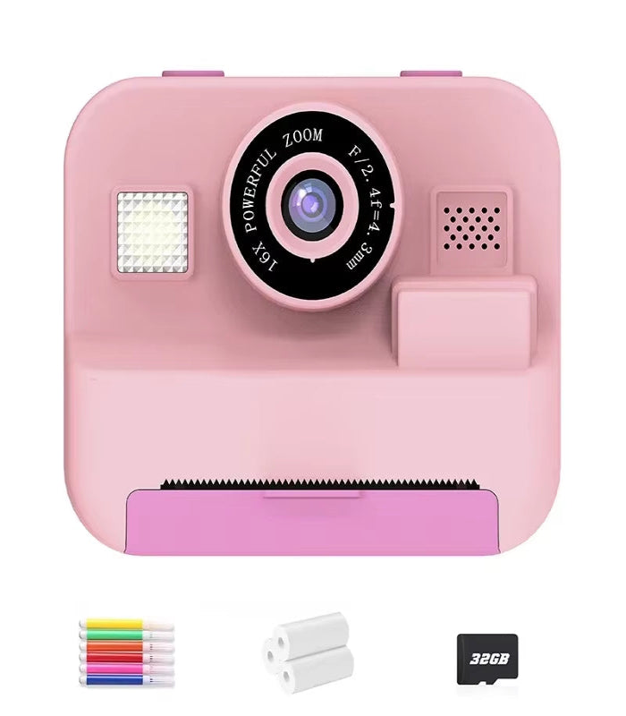 Kids Camera Digital Children Camera with Instant Print Video Recording: 32G Memory Card optional: Thermal Printing for Kids Learning & Development