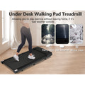 Walking Pad under Desk Treadmill for Home Office -2.5HP Walking Treadmill 0.6-4MPH 300LBS Capacity Treadmill for Walking Running Remote Control Batteries