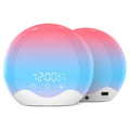 Sunrise Alarm Clock Wake up Light with Touch Control Dual-Sided Natural Light for Kids Heavy Sleepers with 12-Color Night Light