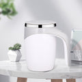 Electric Mixing Cup,Automatic Magnetic Stirring Coffee Mug, Rotating Home Office Travel Mixing Cup