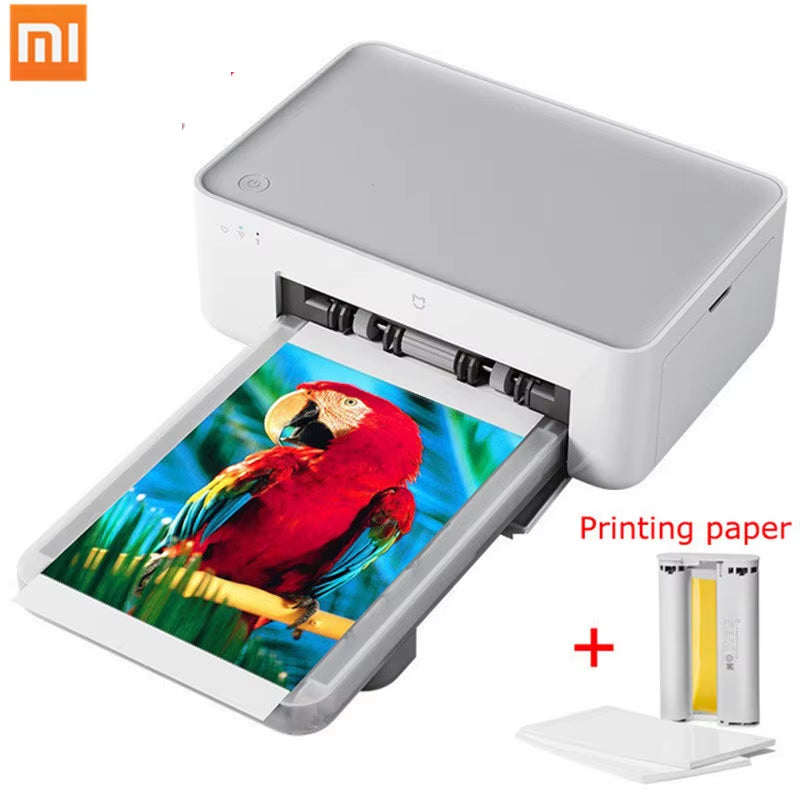 Wireless Smart Photo Printer 1S, High-Definition Quality Photos, Compatible with iOS & Android, Holds 3inch/6inch Photo Paper