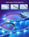 RGB LED Strip Lights, 65.6Ft Bluetooth LED Lights with App Control, 64 Scenes and Music Sync Color Changing Lights for Bedroom, Room, Kitchen, Party, ETL Listed Adapter