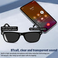 Wireless Smart Glasses, Multifunctional Wireless Smart Glasses Headphones, Fashion Long Battery Life Smart Sunglasses for Driving, Cycling, Outdoor, Smart Glasses for Men & Women Music Playback Smart Glasses Headphone Glasses Smart Bluetooth