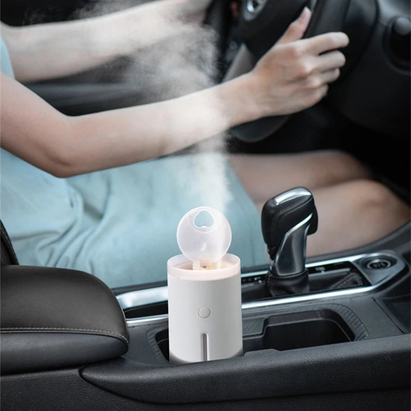 Jellyfish Smoke Rings Ultrasonic Air Humidifier USB Portable Aromatherapy Essential Oil Diffuser with Warm Lamp Aroma Diffuser