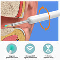 Earwax Removal Tool, Easy Installation and Usage, High Precision Ear Cleaner with HD Camera, LED Light Otoscope with 8 Pcs Ear Set Endoscope, Androids/iPhones Compatibility