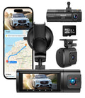 Dash Cam Front and Rear, 4K/1080P Full HD Dash Camera with Built-In Wifi GPS, Super Night Vision, WDR, 24H Parking Mode, 32GB Card Included