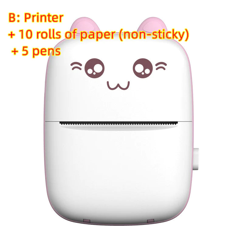 Mini Printer Portable Mini Bluetooth Wifi New Wrong Printer Mobile Phone Photo Title Note Hot Print Pocket Label Printer