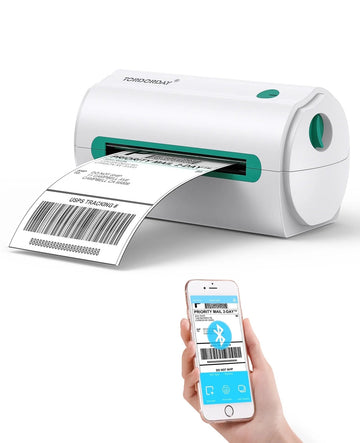 Bluetooth Thermal Shipping Label Printer, 4''X6'' Bluetooth Label Printer for Shipping Packages