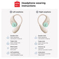 MINISO True Wireless Open Ear Earbuds Bluetooth 5.4, IPX5 Waterproof,48Hours Play Time,Ows Headphones Immersive Premium Sound Long Distance Connection Headset with Charging Case,Light-Weight Headphones Built-In Microphone