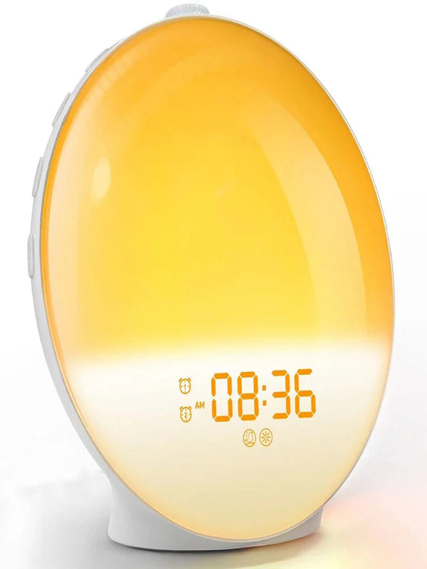 Wake up Light Alarm Clock Sunrise/Sunset Simulation Digital Clock with Night Light FM Radio Desk Clocks